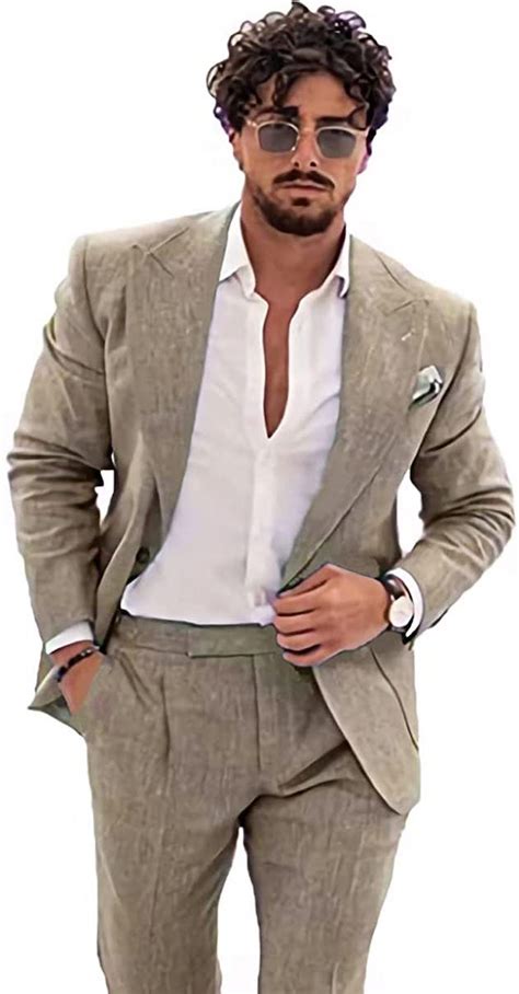 men linen summer suit 2024.